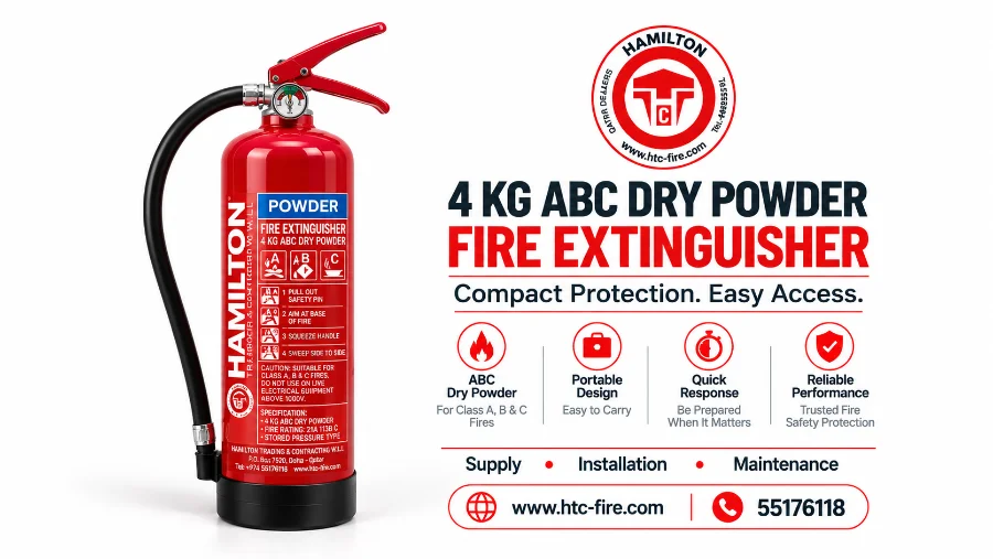 4 KG ABC DRY POWDER FIRE EXTINGUISHER